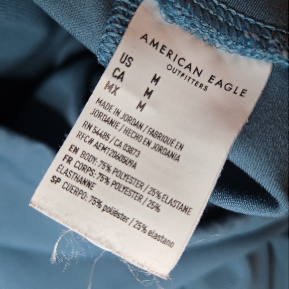 American Eagle The Everything Pocket Legging Womens M Regular Blue High Rise AE - Picture 5 of 6